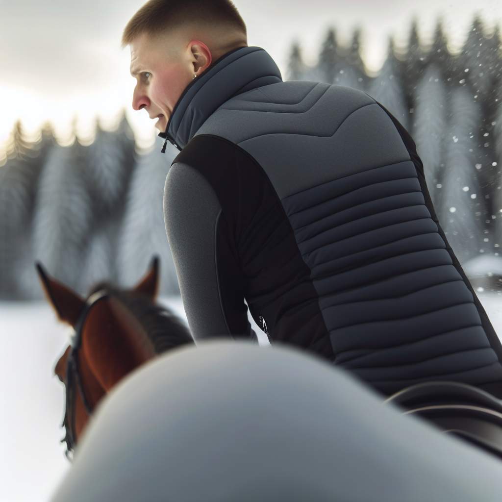 Doudoune chauffante: restez au chaud à cheval