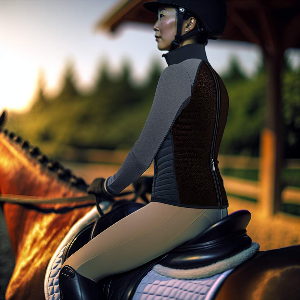 Veste Aerotech: innovation et confort équestre